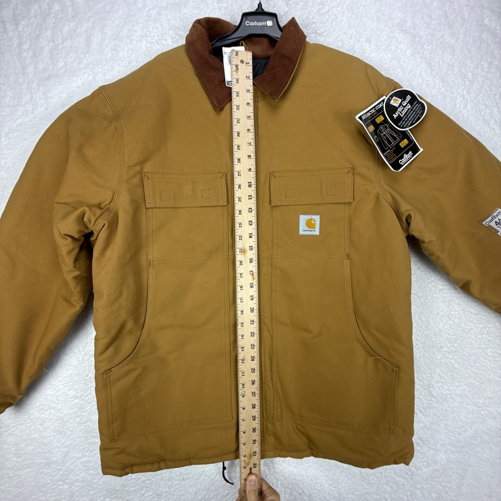 Carhartt Tan Field Jacket with Brown Collar - Picture 7 of 11